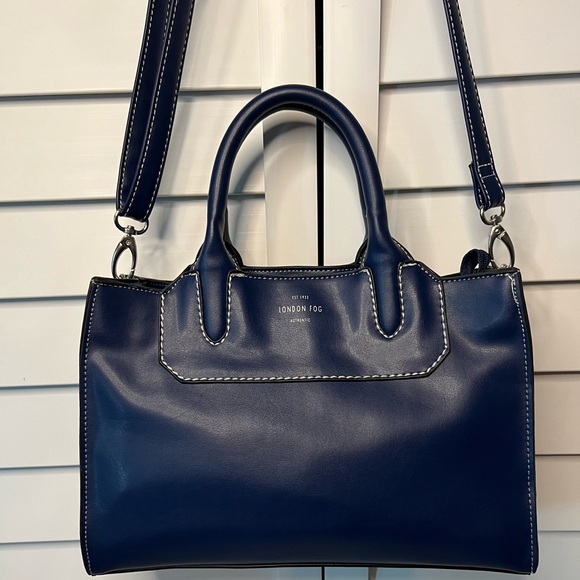 London Fog Handbags - London Fog Navy Blue Crossbody Bag